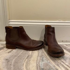 Leather boots